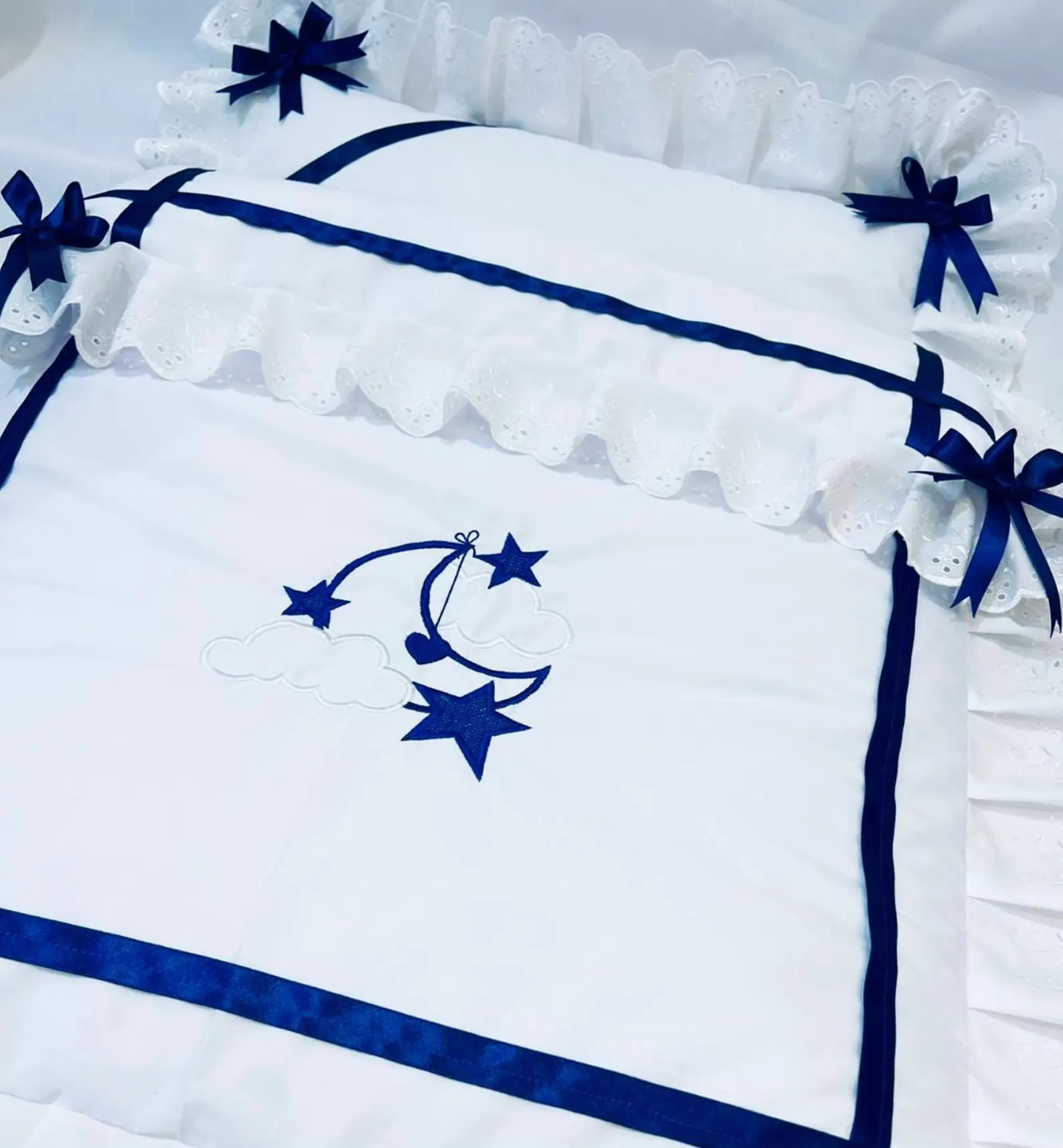 Moom & Stars Pram quilt & Pillow set