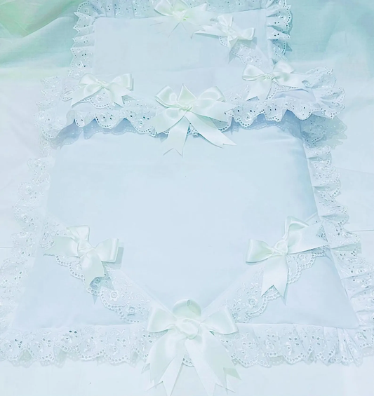Arabella !  Doll's Pram quilt set  Will fit Silver Cross coach built doll's pram, perfect gift,
